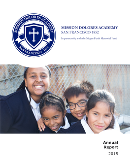 MISSION DOLORES ACADEMY SAN FRANCISCO 1852 Annual Report