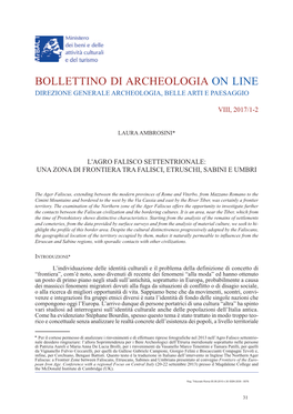 L. AMBROSINI – L'agro Falisco Settentrionale