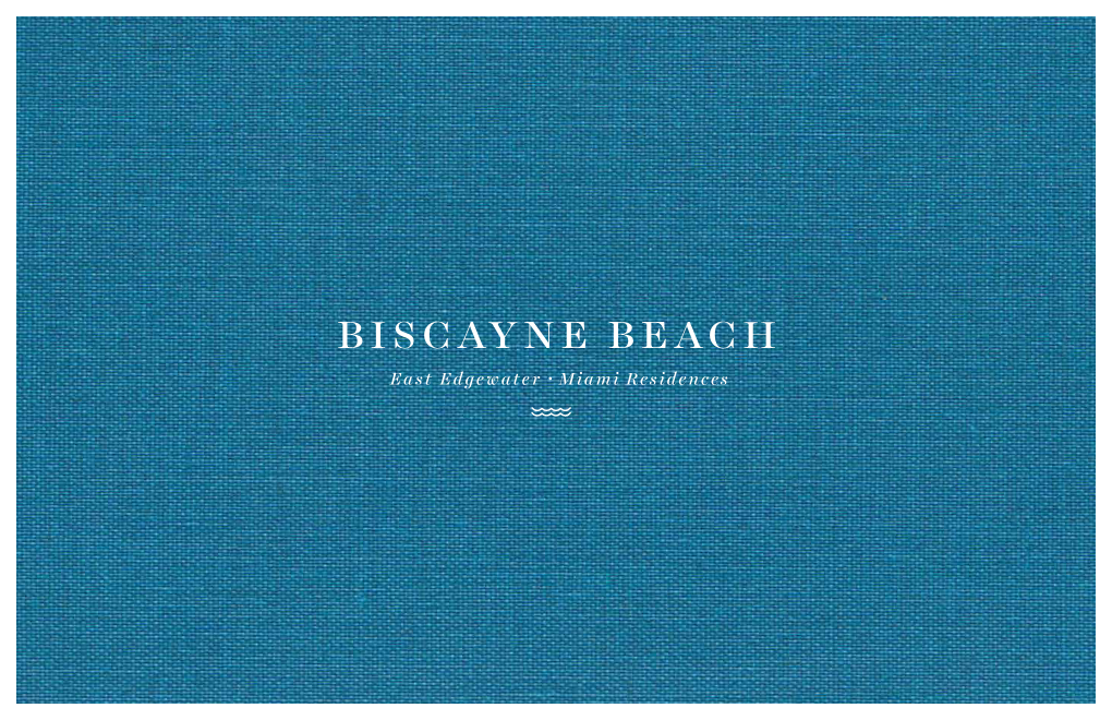 Biscayne Beach Condos Brochure