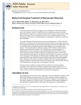 NIH Public Access Author Manuscript Int Ophthalmol Clin