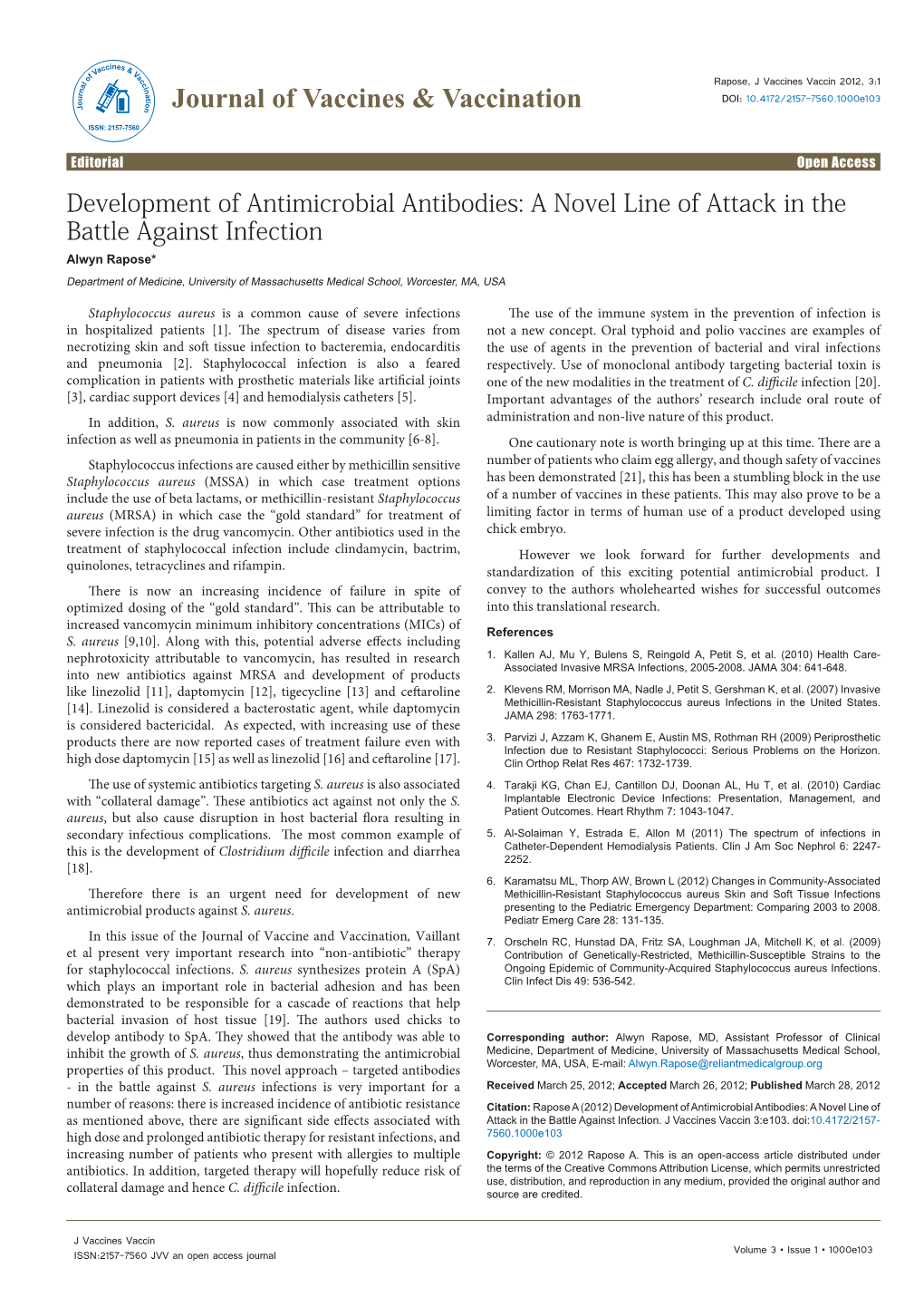 Development of Antimicrobial Antibodies: a Novel Line of Attack