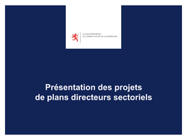 Présentation Des Projets De Plans Directeurs Sectoriels Le Plan Sectoriel Logement PSL Sommaire