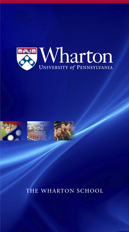 THE WHARTON SCHOOL Contents