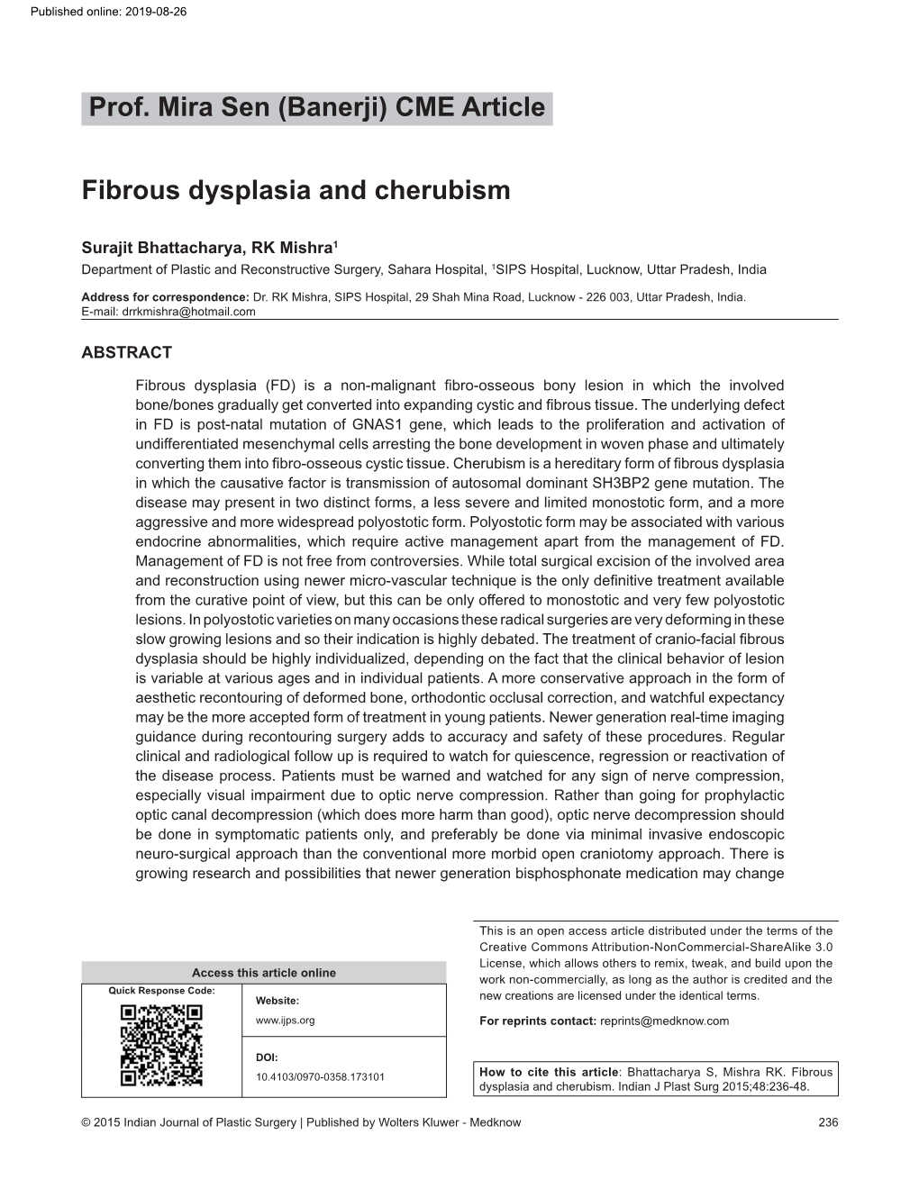 CME Article Fibrous Dysplasia and Cherubism