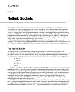 Netlink Sockets