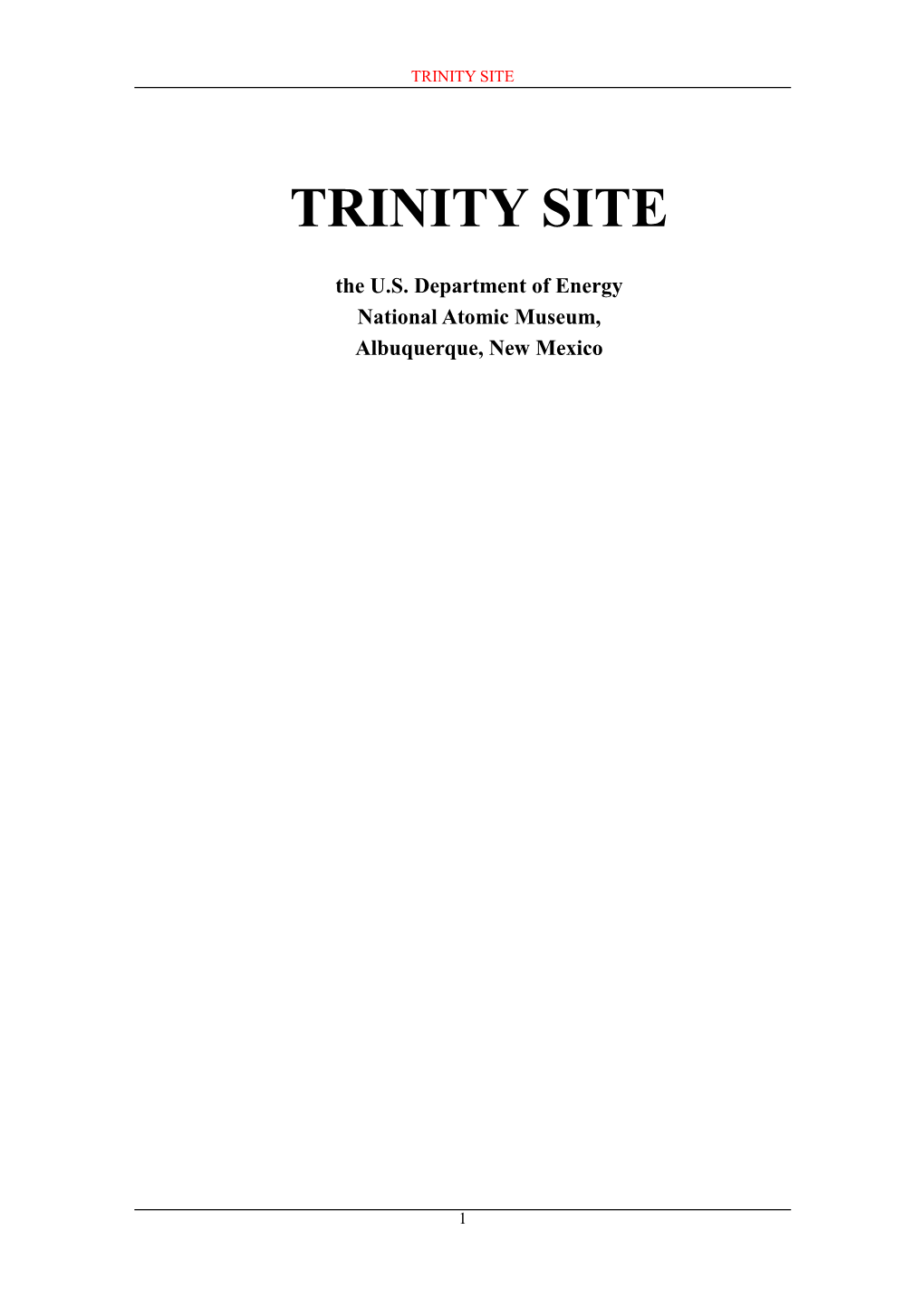 Trinity Site