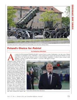 Poland's Choice for Patriot