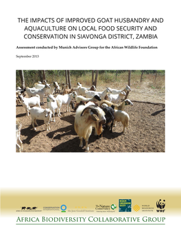The Impacts of Improved Goat Husbandry and Aquaculture on Local Food Security and Conservation in Siavonga District, Zambia