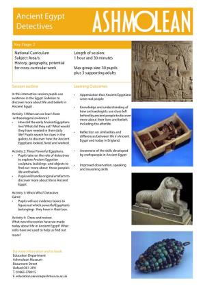 Ancient Egypt Detectives