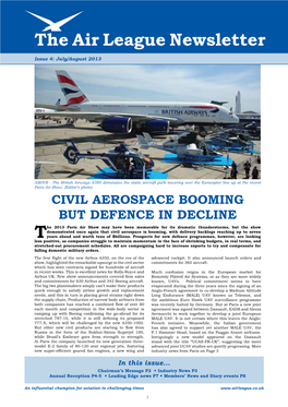 The Air League Newsletter