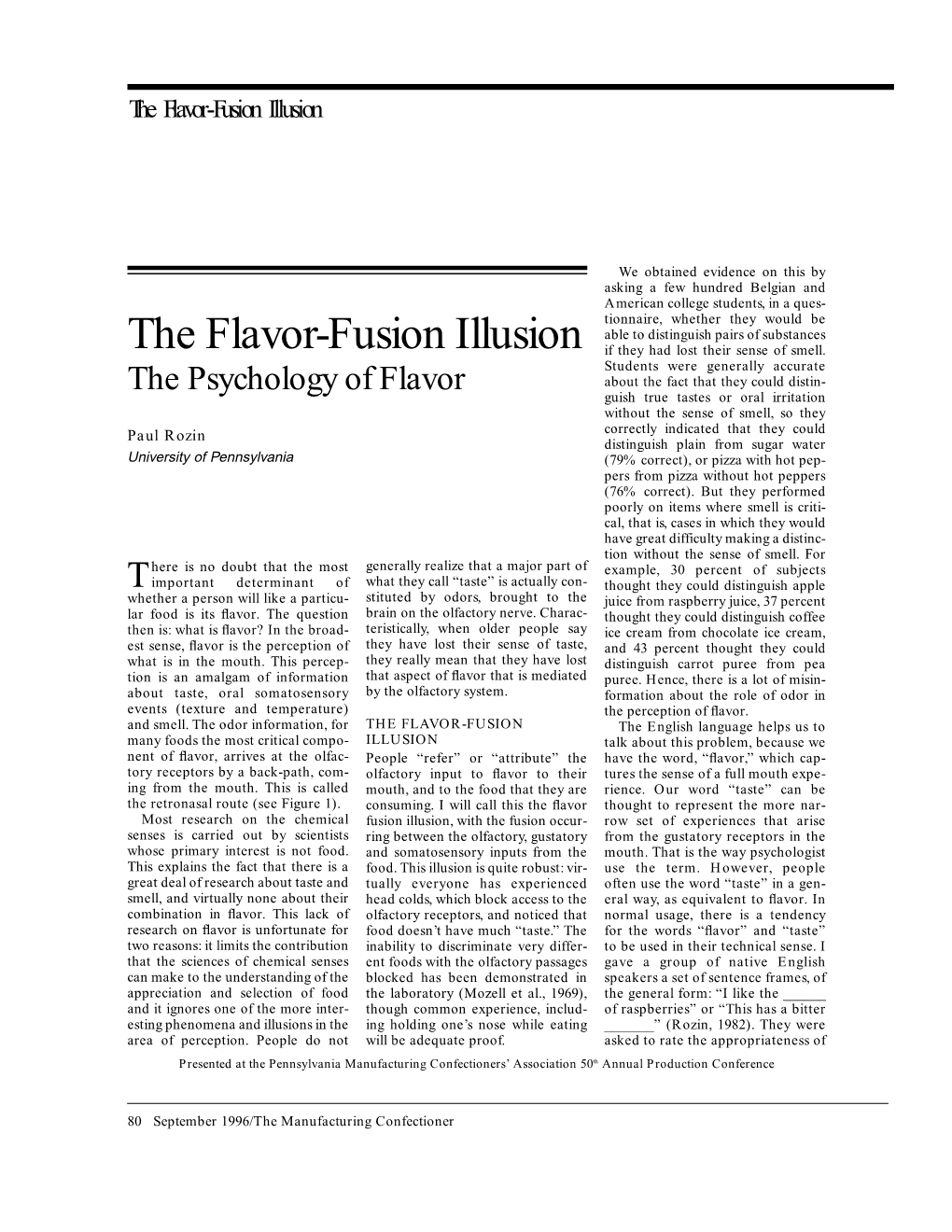 The Flavor-Fusion Illusion