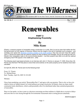 Renewablesrenewables