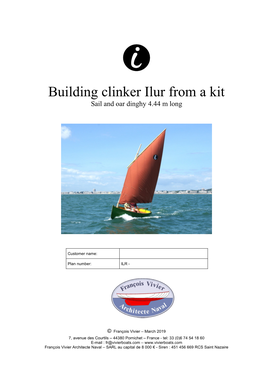 Building Clinker Ilur from a Kit Sail and Oar Dinghy 4.44 M Long