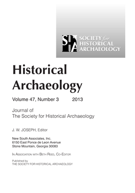 Society for Historical Archaeology