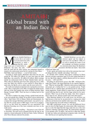 AMITABH: Global Brand with an Indian Face