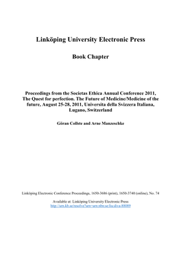 Linköping University Electronic Press