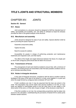 Joints and Structural Members