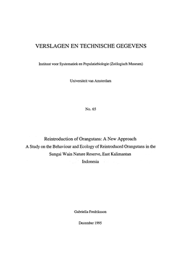 Verslagen En Technische Gegevens