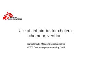 Use of Antibiotics for Cholera Chemoprevention