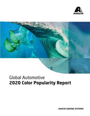 Global Automotive 2020 Color Popularity Report