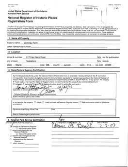 National Register of Historic Places Registration Form