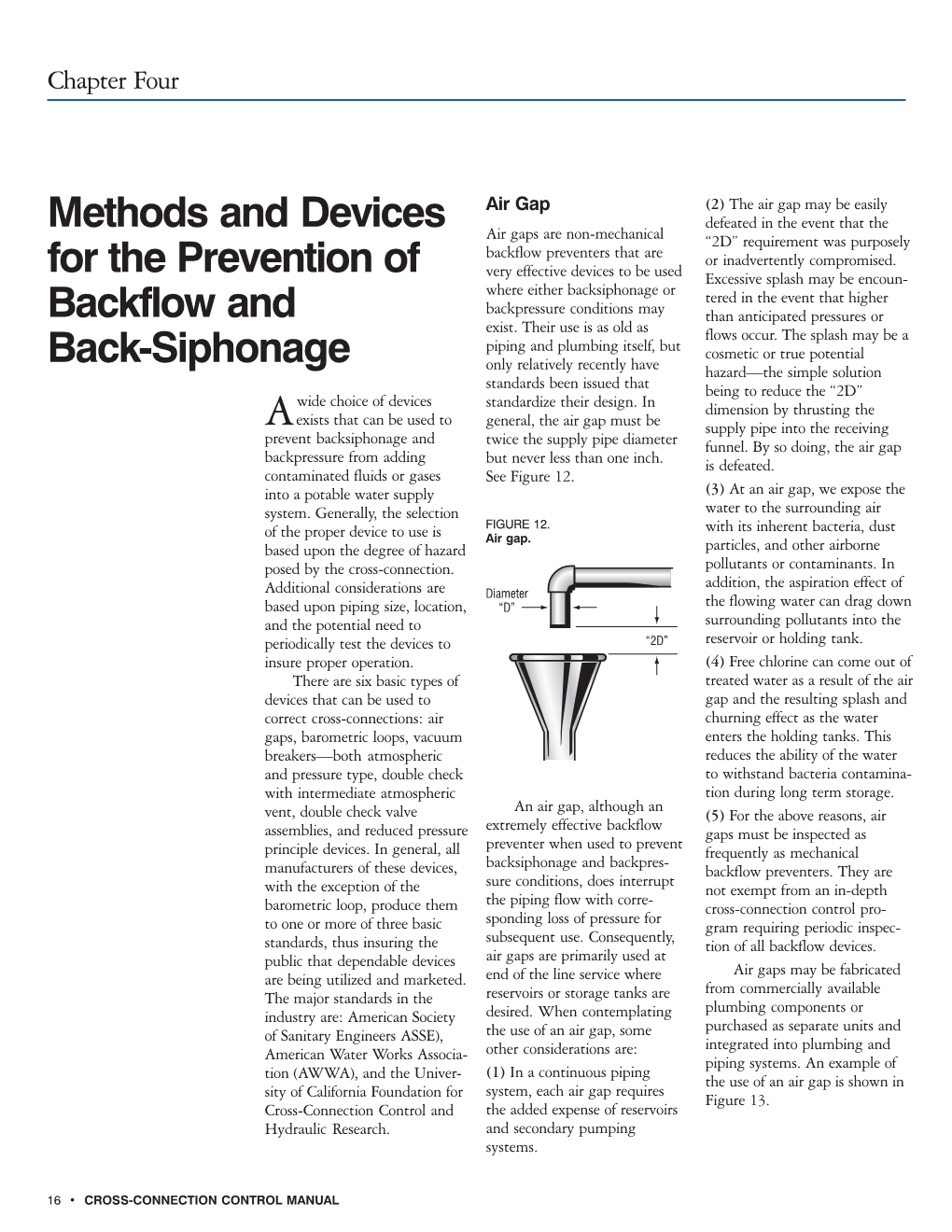 Methods and Devices for the Prevention of Backflow and Back