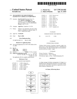 (12) United States Patent (10) Patent No.: US 7,707,514 B2 Forstall Et Al