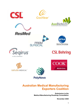 Australian Medical Manufacturing Exporters Coalition