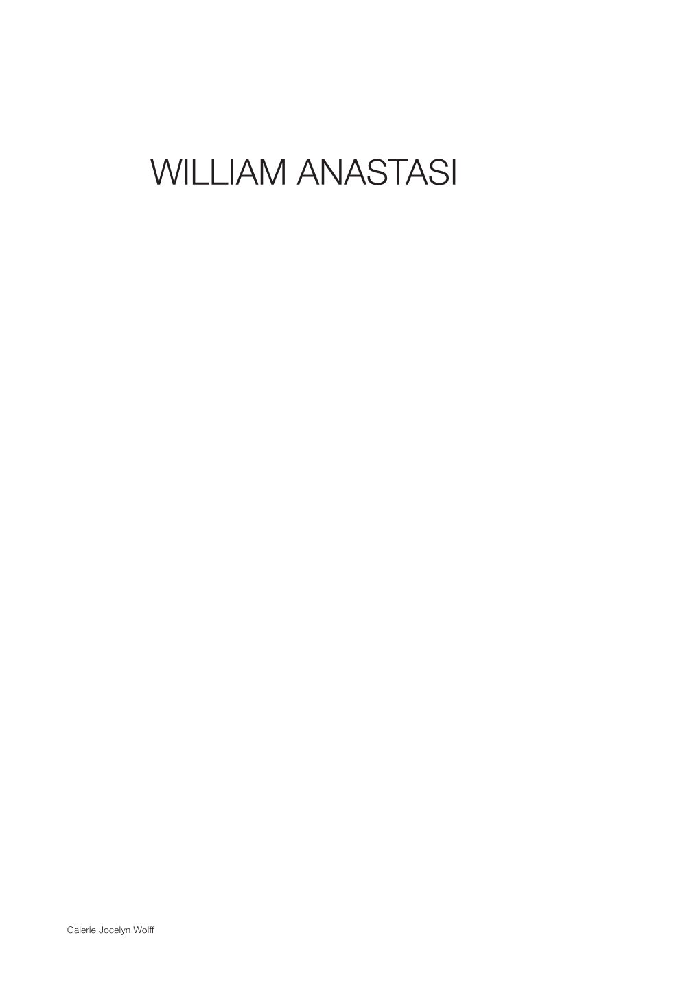 William Anastasi