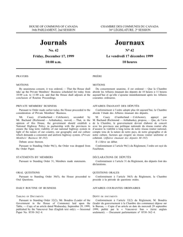 Journaux Journals