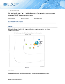 Cognizant—IDC Marketscape: Worldwide Payment System Implementation Services 2018 Vendor Assessment