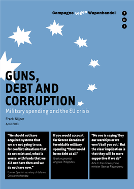 Military Spending and the EU Crisis Frank Slijper April 2013