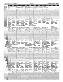 Sunday Morning Grid 11/20/11 Latimes.Com/Tv Times