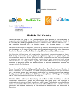 Thinkbike 2015 Workshop