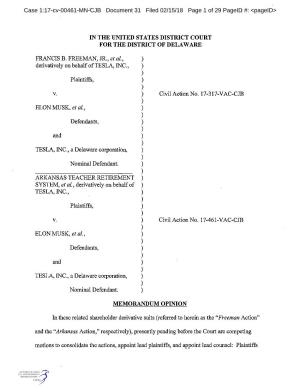 Case 1:17-Cv-00461-MN-CJB Document 31 Filed