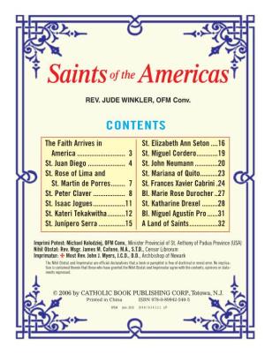 Saintsof the Americas