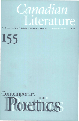 A Quarterly of Criticism and Review $15 Poetry, Poetics, Criticism
