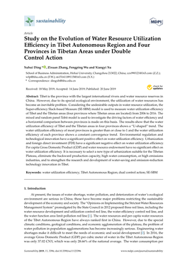 Study on the Evolution of Water Resource Utilization Efficiency In