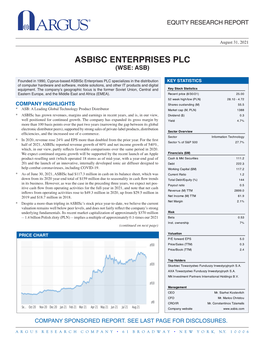 Asbisc Enterprises Plc (Wse: Asb)