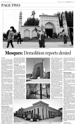 Mosques: Demolition Reports Denied