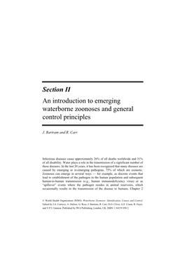 Section II an Introduction to Emerging Waterborne Zoonoses and General Control Principles