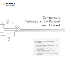 Comparison: Perforce and IBM Rational Team Concert