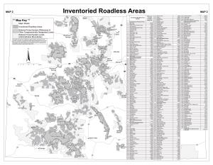 Rulemaking for Colorado Roadless Areas Map 2