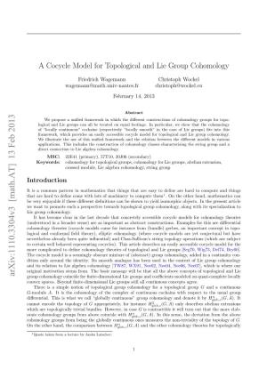 A Cocycle Model for Topological and Lie Group Cohomology