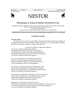 Nestor@Classics.Uc.Edu