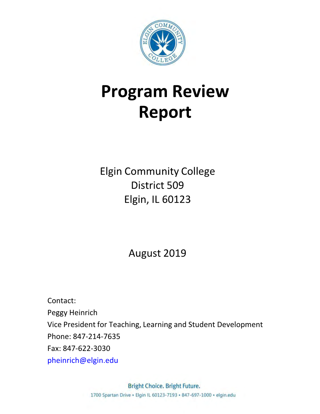 FY91 Program Review Report