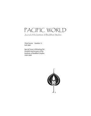 PACIFIC WORLD Journal of the Institute of Buddhist Studies