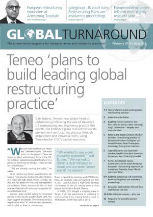 Teneo 'Plans to Build Leading Global Restructuring Practice'