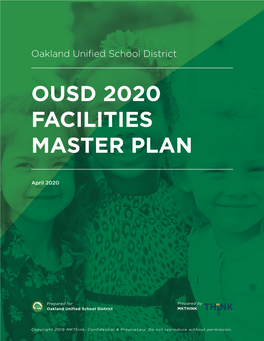 Ousd 2020 Facilities Master Plan