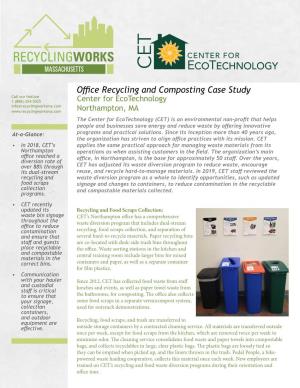 Office Recycling and Composting Case Study